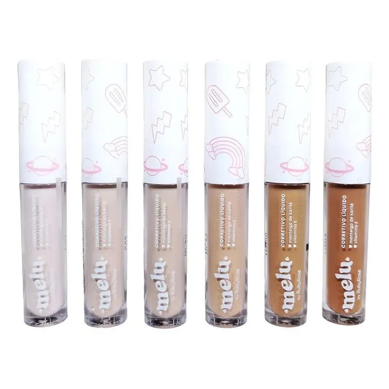 Corretivo Líquido Facial Melu By Ruby Rose Com Vitami Me100