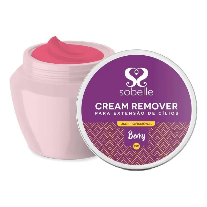 Removedor Em Creme Sobelle Berry Para Extensão De Cílios
