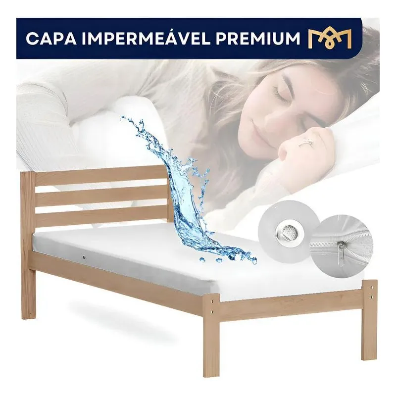 Capa De Colchão Impermeável Hospitalar Antiácaro E Anti Mofo