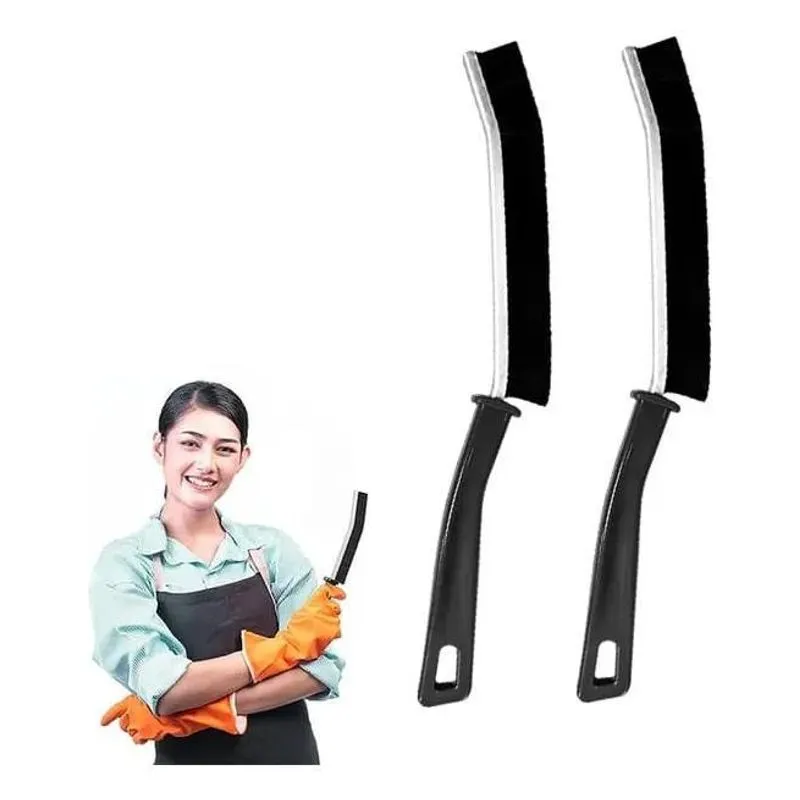 2pcs Escova Limpeza De Lacunas Canto Fino Banheiro Cozinha