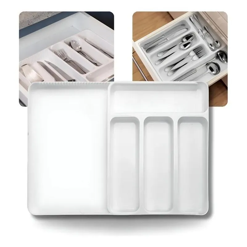 Organizador De Gavetas Porta Talheres Extensível Universal O
