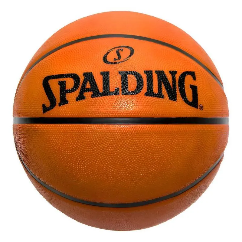 Bola De Basquete Spalding Basic Sz7 Laranja Claro