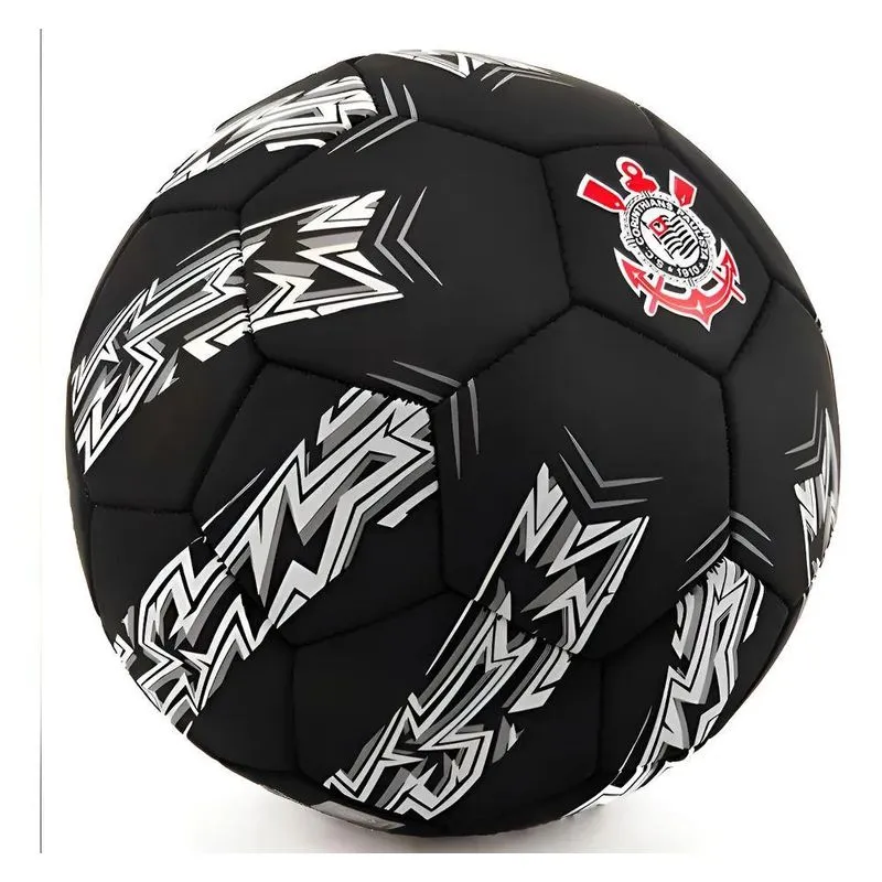 Bola De Futebol Licenciada Corinthians (sccp) N 5 Cor Preto