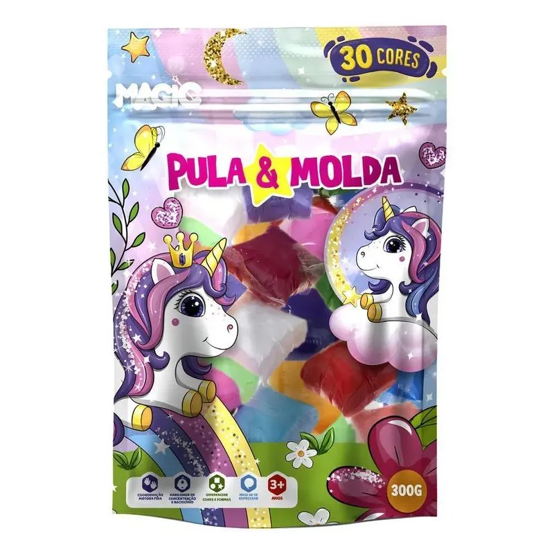 2x Massinha Eva Artesanato De Modelar 30 Cores Slime Unicórn