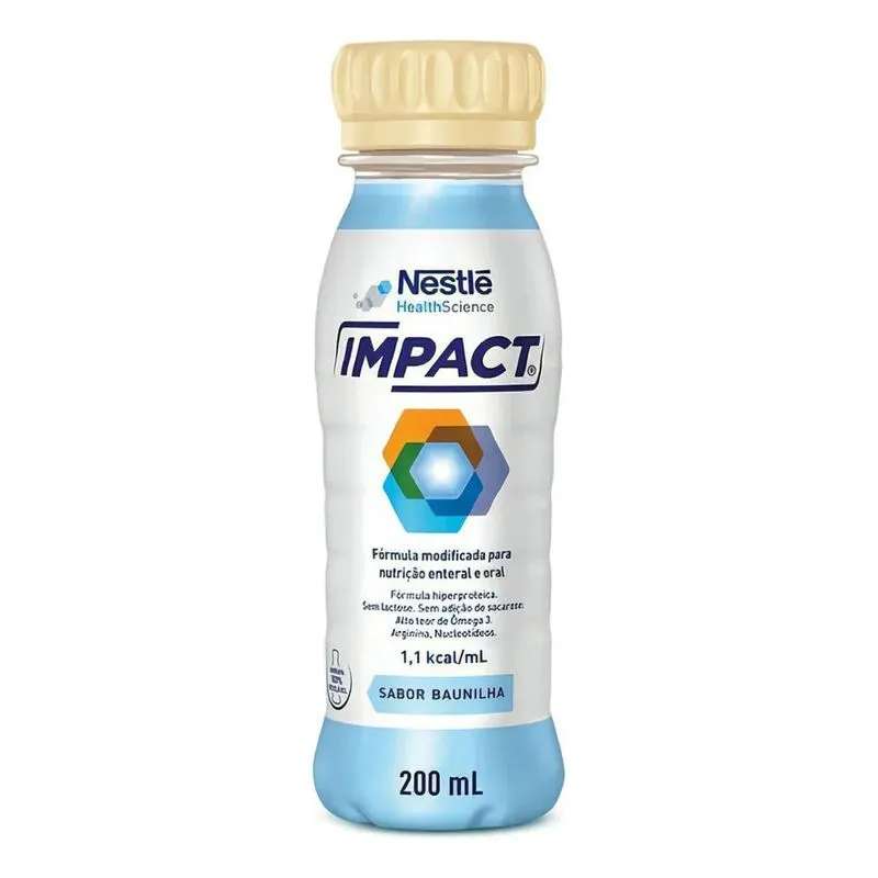 2x Nestlé Impact 200ml Sabor Baunilha