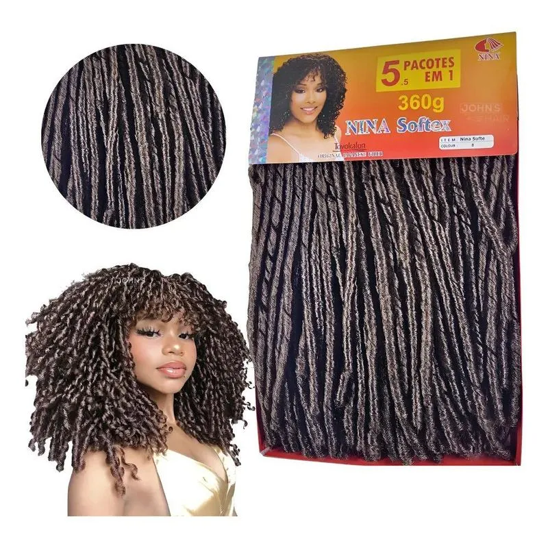 Cabelo Nina Softex Pacotão 1 Paco Castanho Claro (