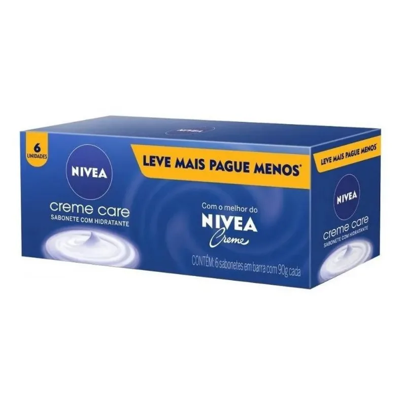 Nivea Kit Sabonete Em Barra Creme Care 90g (6 Unidades)