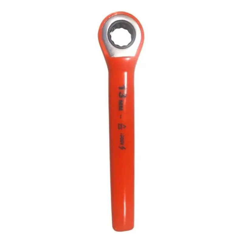 2x Chave Estrela Catraca Aço Isolada 13mm 1000v Eletricista