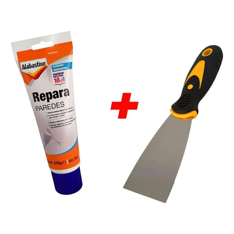 Kit Repara Paredes 330g Massa Corrida Alabastine + Espátula