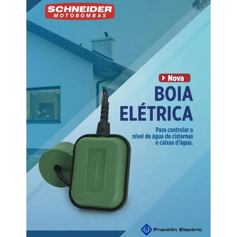 Eletro Boia De Nível Schneider 1 Cv 110v / 2 Cv 220v 1,5 Mts