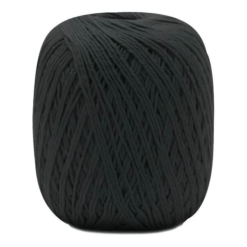 Barbante Barroco Maxcolor Nº 6 400g 452mts Cor 8990 - Preto