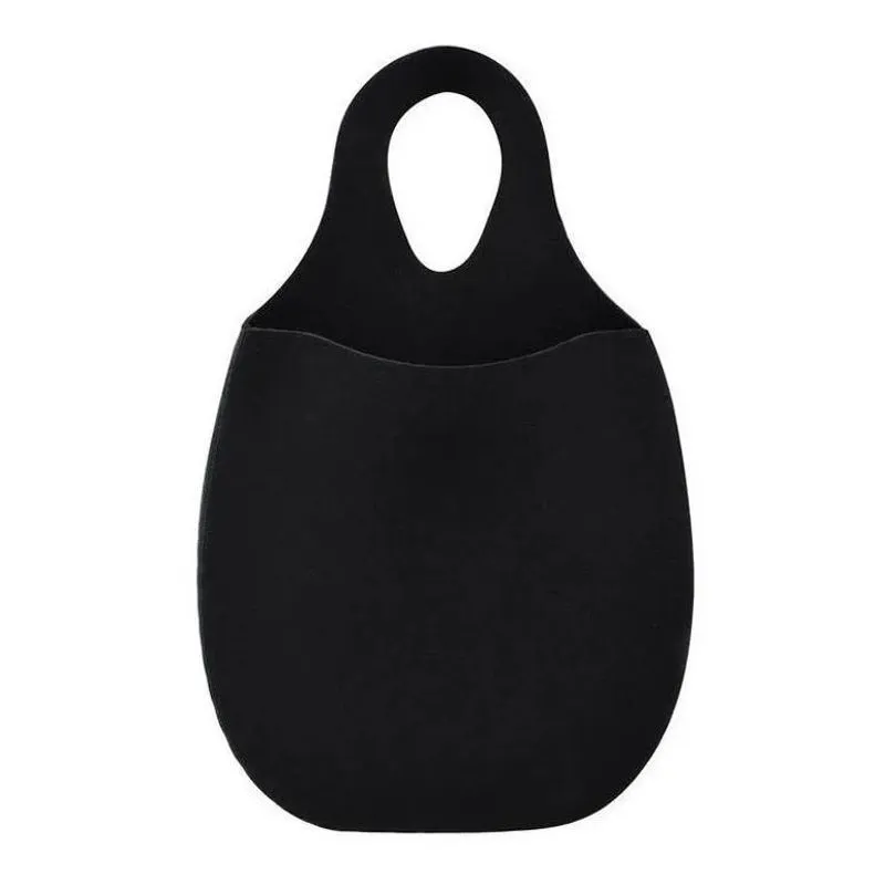 3x Lixeira Lixinho Lixo Carro Em Neoprene Preto Basic Reforç