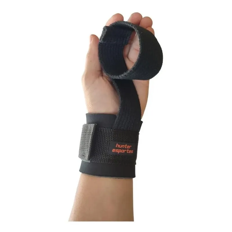 3x Tala Straps Munhequeira Luva Gancho Musculação Cross Trai