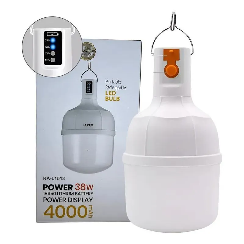 Lâmpada Lampião Luz Led Potente Usb Recarregav Branco 127/22