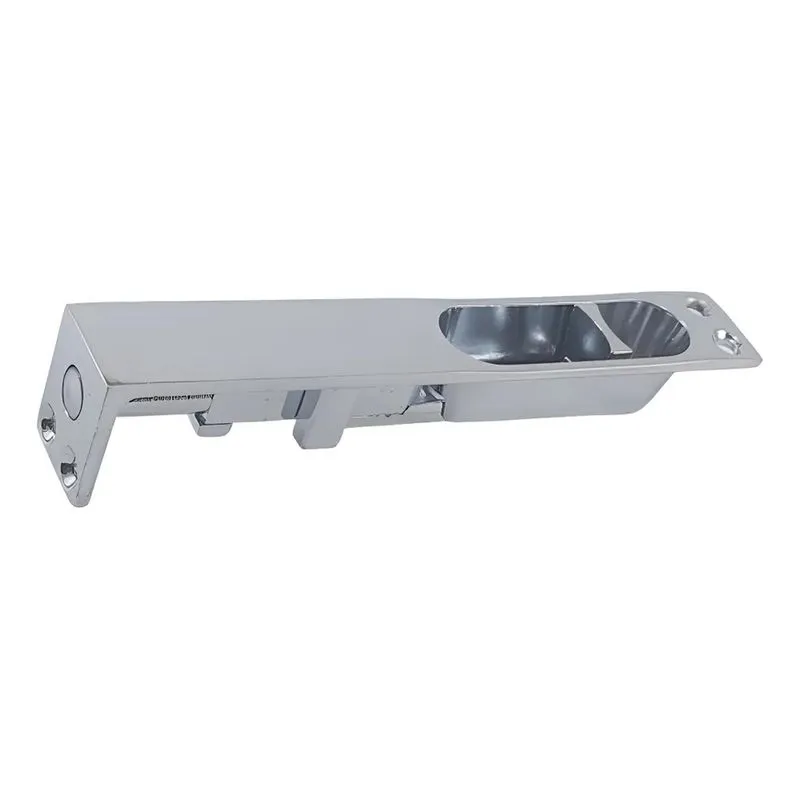 Kit Fecho Embutir Quebra Unha 12cm Cromado Porta Janela 1pç