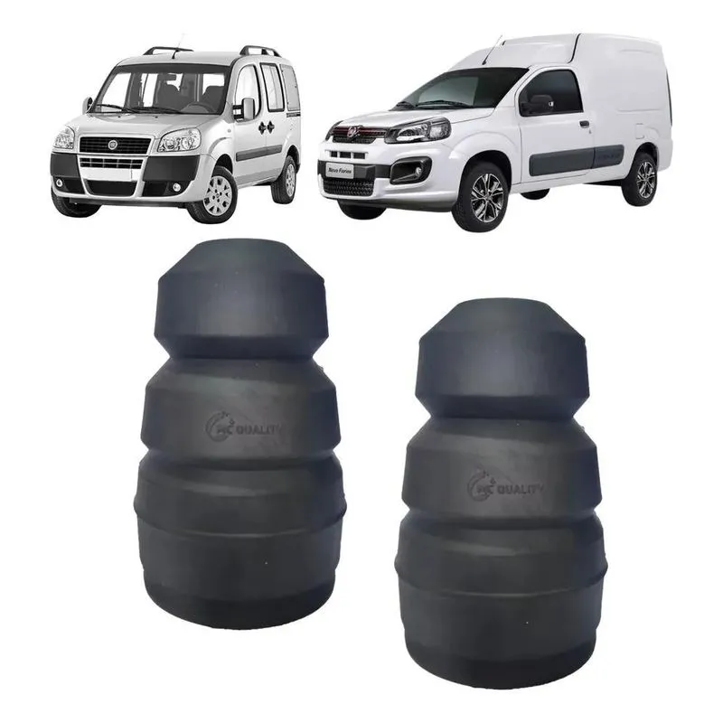 Par Batente Suspensão Mola Traseira Fiat Doblo Nova Fiorino