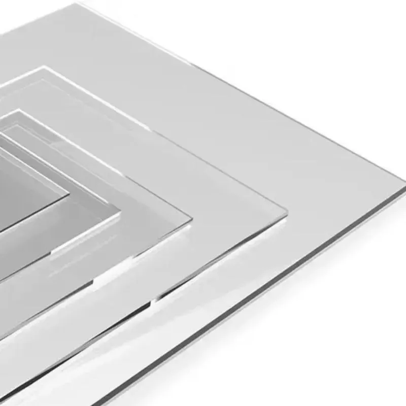 2x Placa Chapa Poliestireno Cristal 2mm 30x30cm Tipo Acrilic