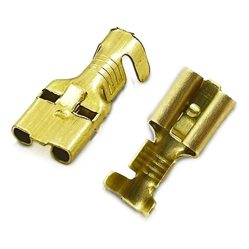 Terminal Encaixe Femea Com Trava 6,3mm - Pacote 100 C/