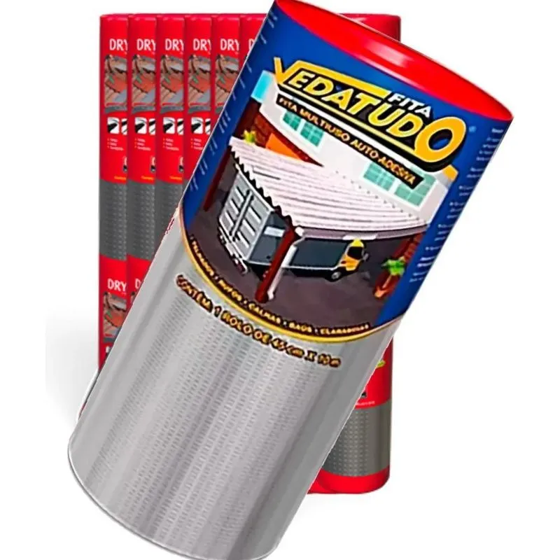 Manta Asfáltica Auto Adesiva Aluminizada - 30cm X 10m C/nota