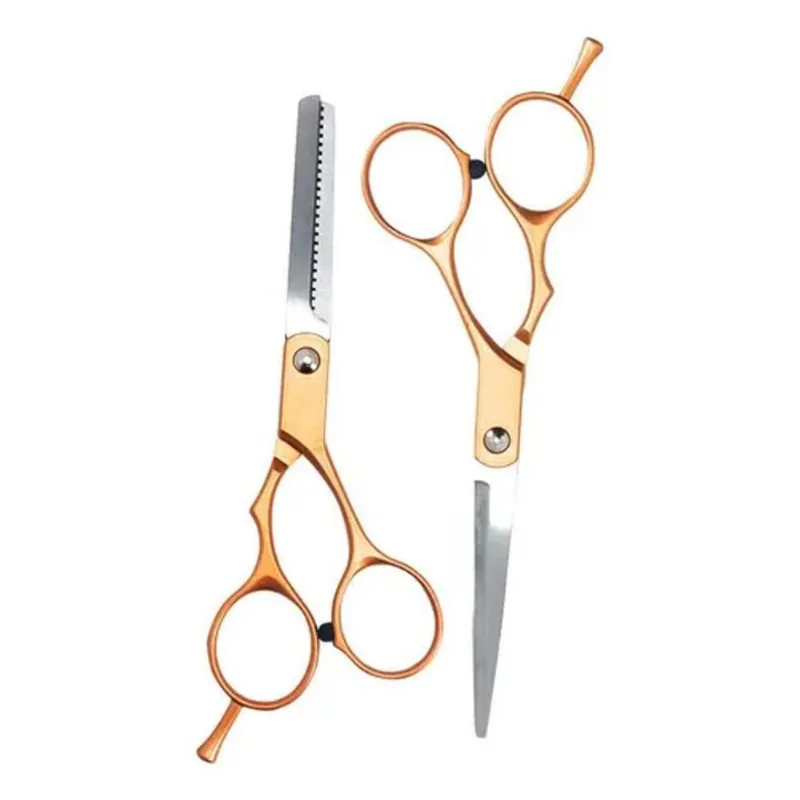 Jogo Tesouras Corte Cabelo Masculino Feminino Salão Beleza C