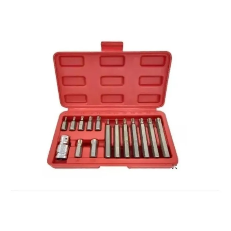 Jogo De Soquete Torx Bits T20, T25, T30, T40, T45, T50, T55