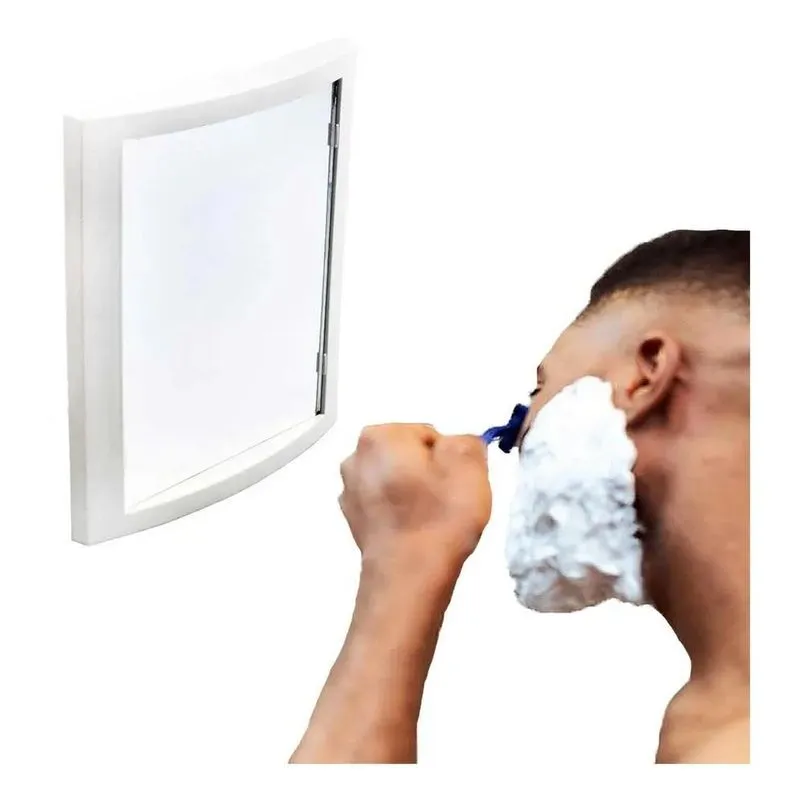 Espelho Para Box Barbear No Banho Com Ventosas Prático
