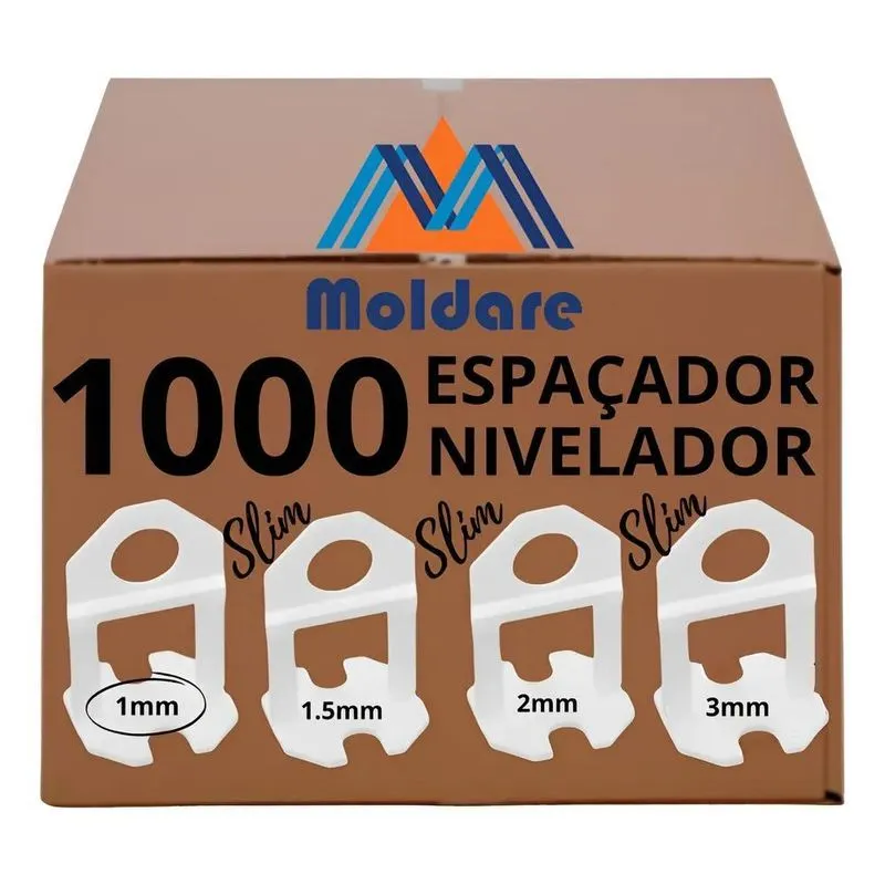 1000 Nivelador Piso Porcelanatos Cerâmicas 1mm 1,5mm 2mm 1