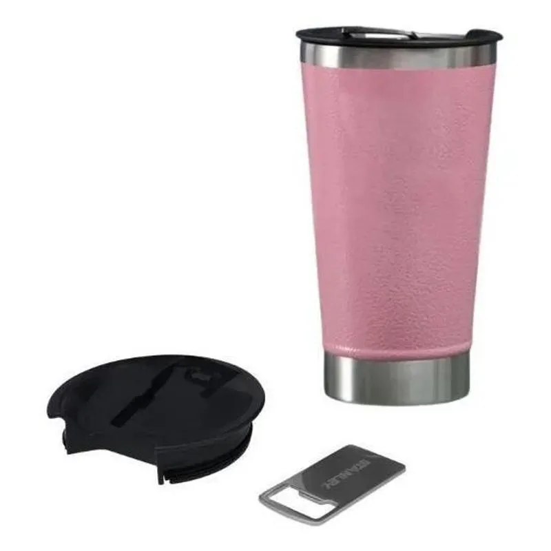 3x Copo Térmico De Cerveja Aço Inox 473ml Com Tampa