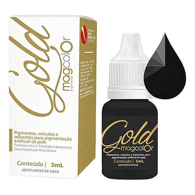 Pigmento Mag Color Gold 5ml Micropigmentação - Cores Cor Pre