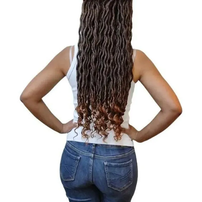 Cabelo Goddess Faux Locs Torcido 300g Cro Ombre 1b/30