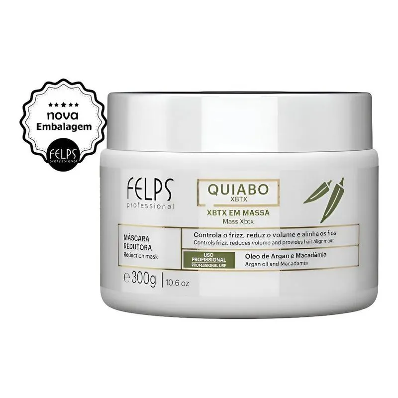 Xbtx De Okra Em Massa Óleo De Argan E Macadâmia 300g Felps