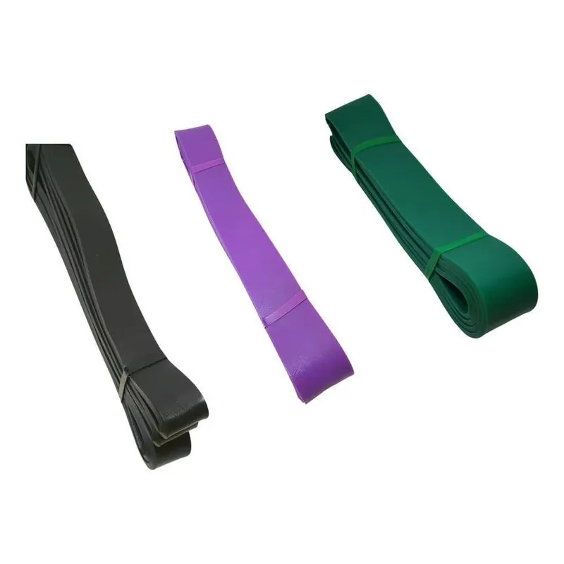 3x Kit 3 Super Band Elástico Borracha Crossfit Extra Forte Y