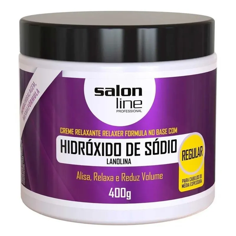 3x Relaxante Hidróxido Sódio Lanolina Regular Salon Line 400