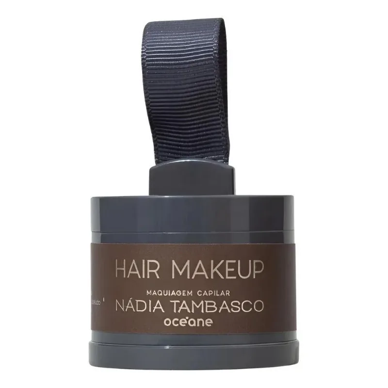 Maquiagem De Cabelo Capilar Castanho Escuro Nádia Tambasco