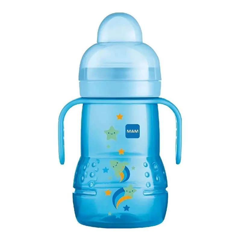 Copo De Transição Infantil Antivazamento 220ml Azul Mam