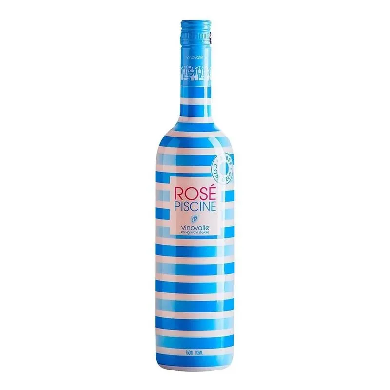 5x Vinho Francês Piscine Rosé 750ml
