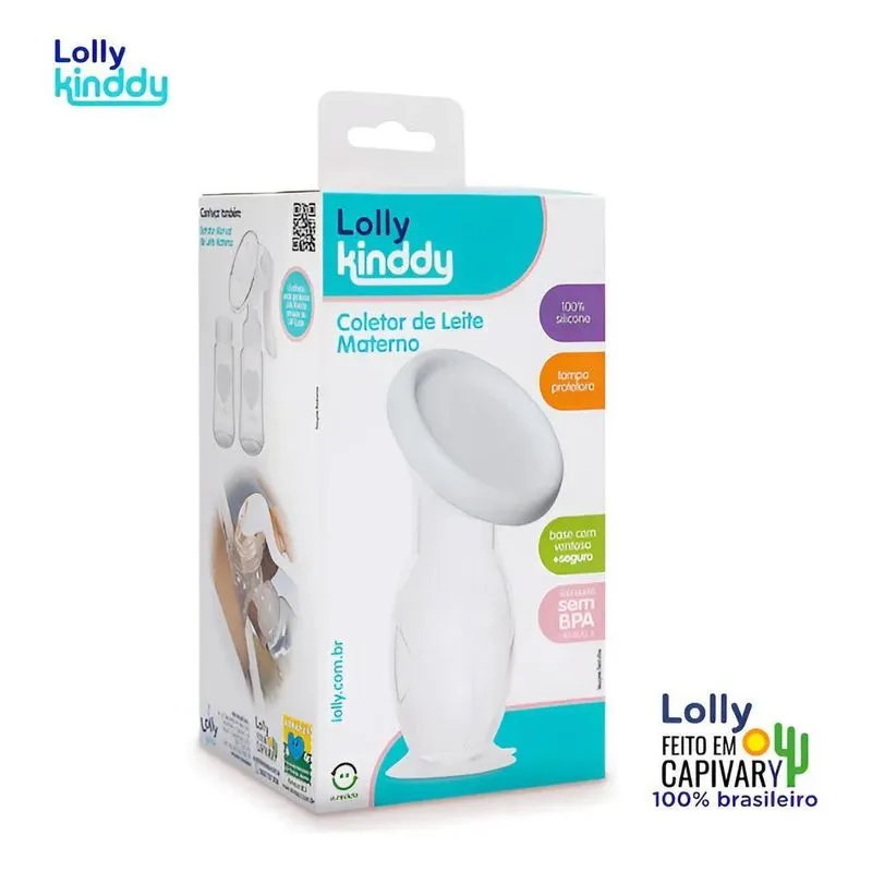 Coletor Extrator De Leite Materno 100% Silicone - Lolly