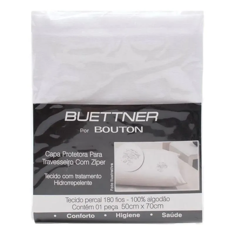 2x Protetor De Travesseiro Buettner Liso Capa Protetora Impe