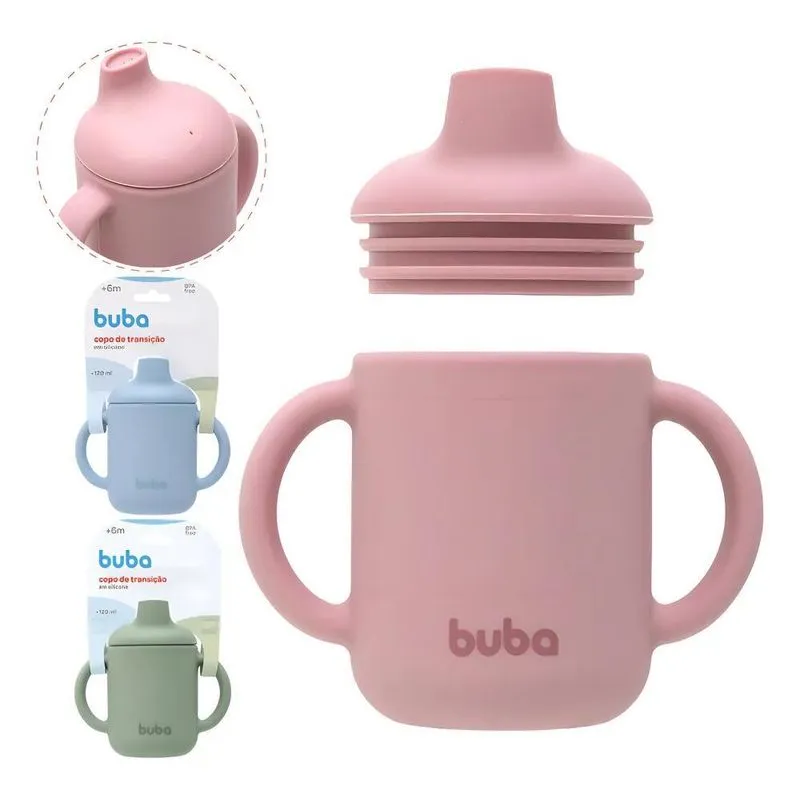 Copo De Transição Em Silicone Rosa 18844 - Buba