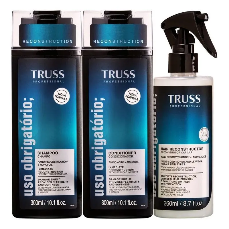 Truss Uso Obrigatório Kit Shampoo + Condicionador + Uso Obri