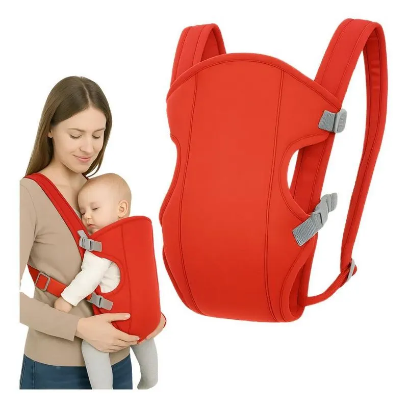 Canguru Porta Bebê Carregador Sling Cadeirinha Erg Vermelho