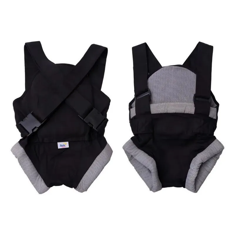Bolsa Bebê Passeio Canguru Ergonômico 2 Posições Preto