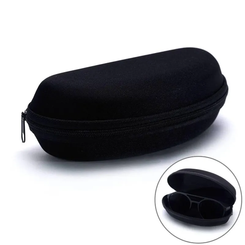 Kit 5 Porta Oculos Estojo Para Óculos De Sol Com Zíper Preto