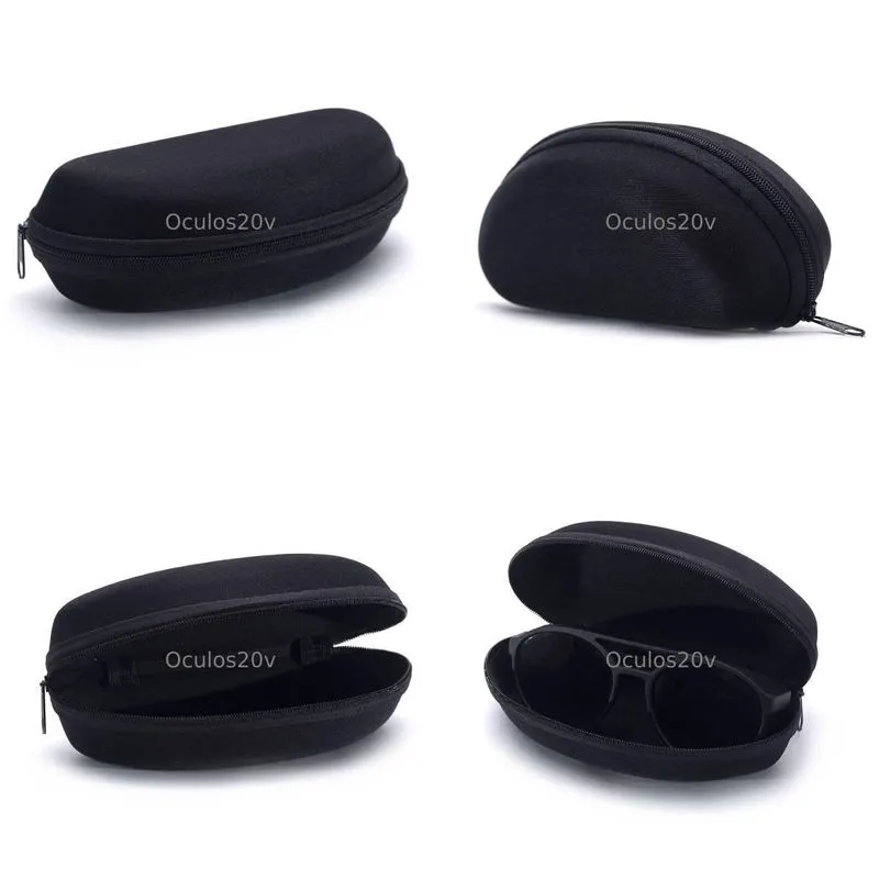 Kit 15 Porta Oculos Estojo Óculos Sol Zíper Preto