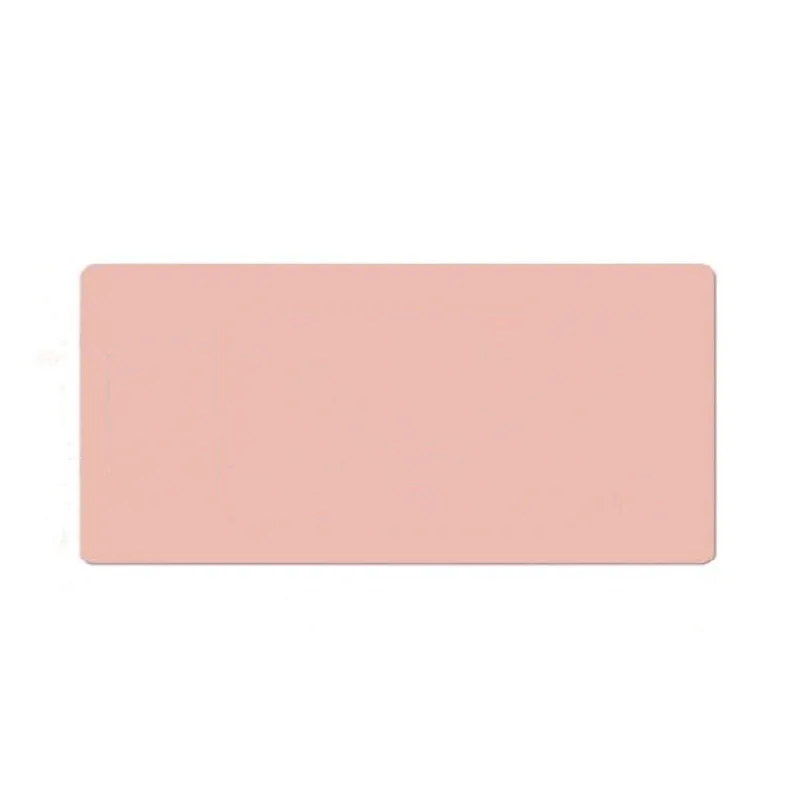 Kit 2 Mouse Pad Grande 90x40 Antiderrapante Slim Rosa Claro