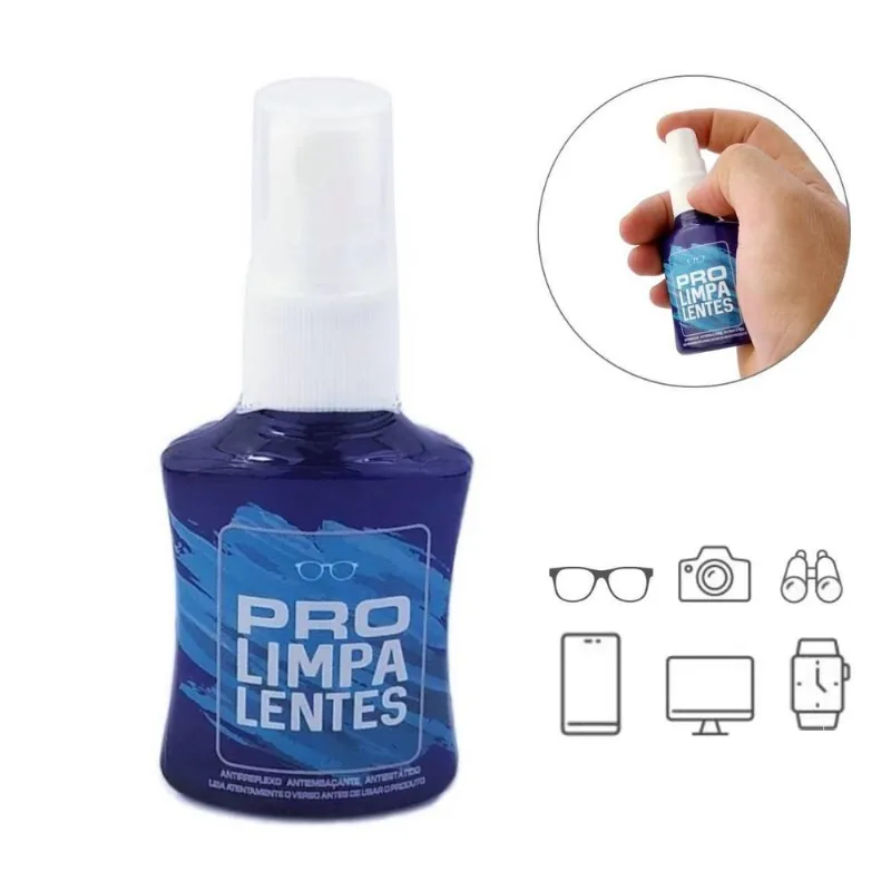 Spray Para Limpar Lente Óculos Tela Tv Led Celular Notebook
