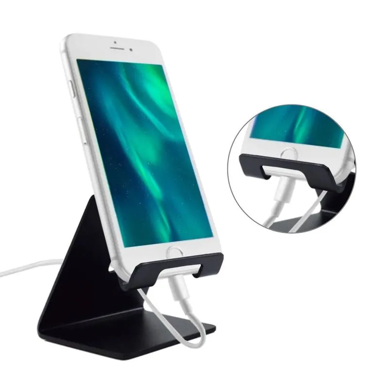 Suporte Base Apoio De Mesa Para Celular Preto Video