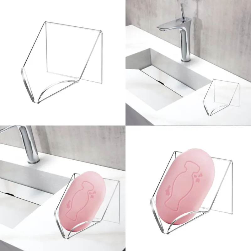 Saboneteira Porta Sabonete Sabão Pia Cuba Banheiro Lavabo Luxo Decoração Minimalista Clean