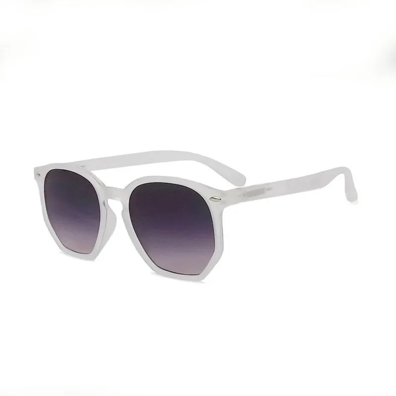 Óculos De Sol Hexagonal Feminino Masculino Clássico Casual Retro Transparente