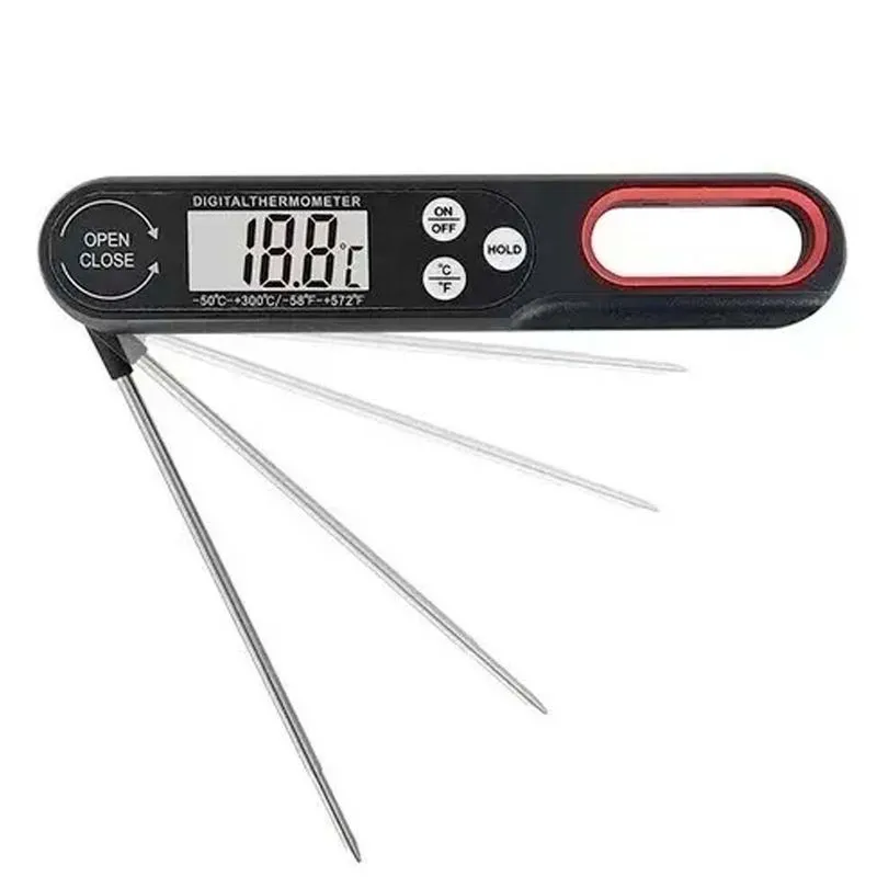 Termômetro Digital De Cozinha Mede Dobrável -50 Até +300c